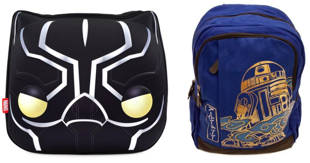 black panther and star wars backpacks