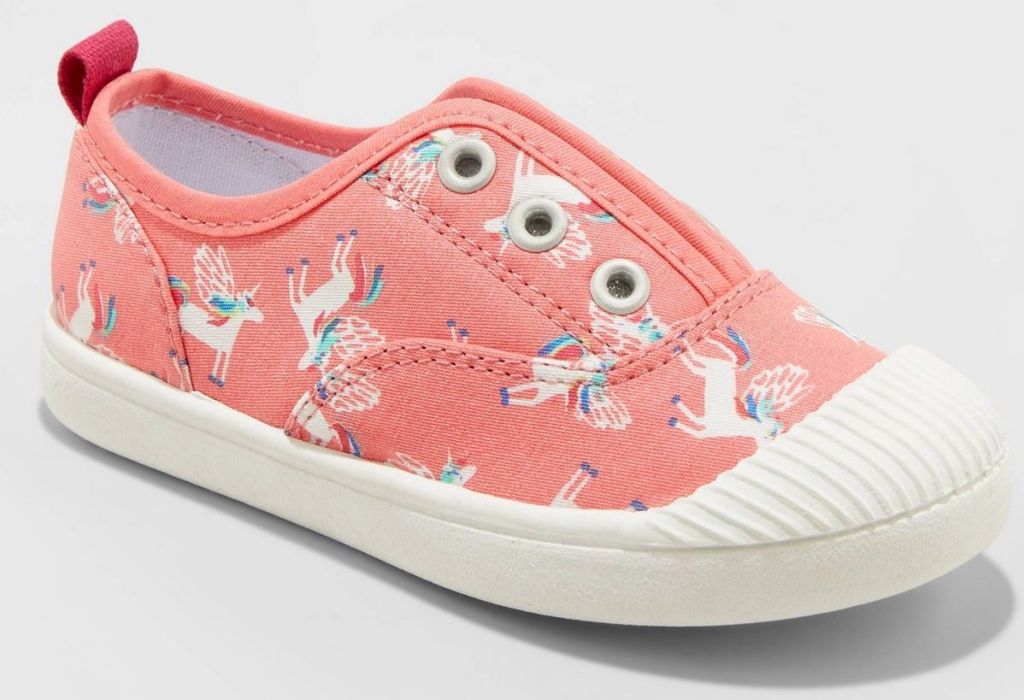 pink girls unicorn sneaker