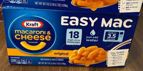 Kraft Easy Mac 18-Pack Just $6 Shipped on Amazon | 33¢ Per Single Serve Pouch