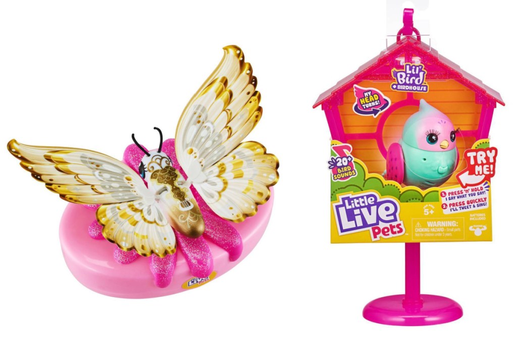 little live pets butterfly and bird