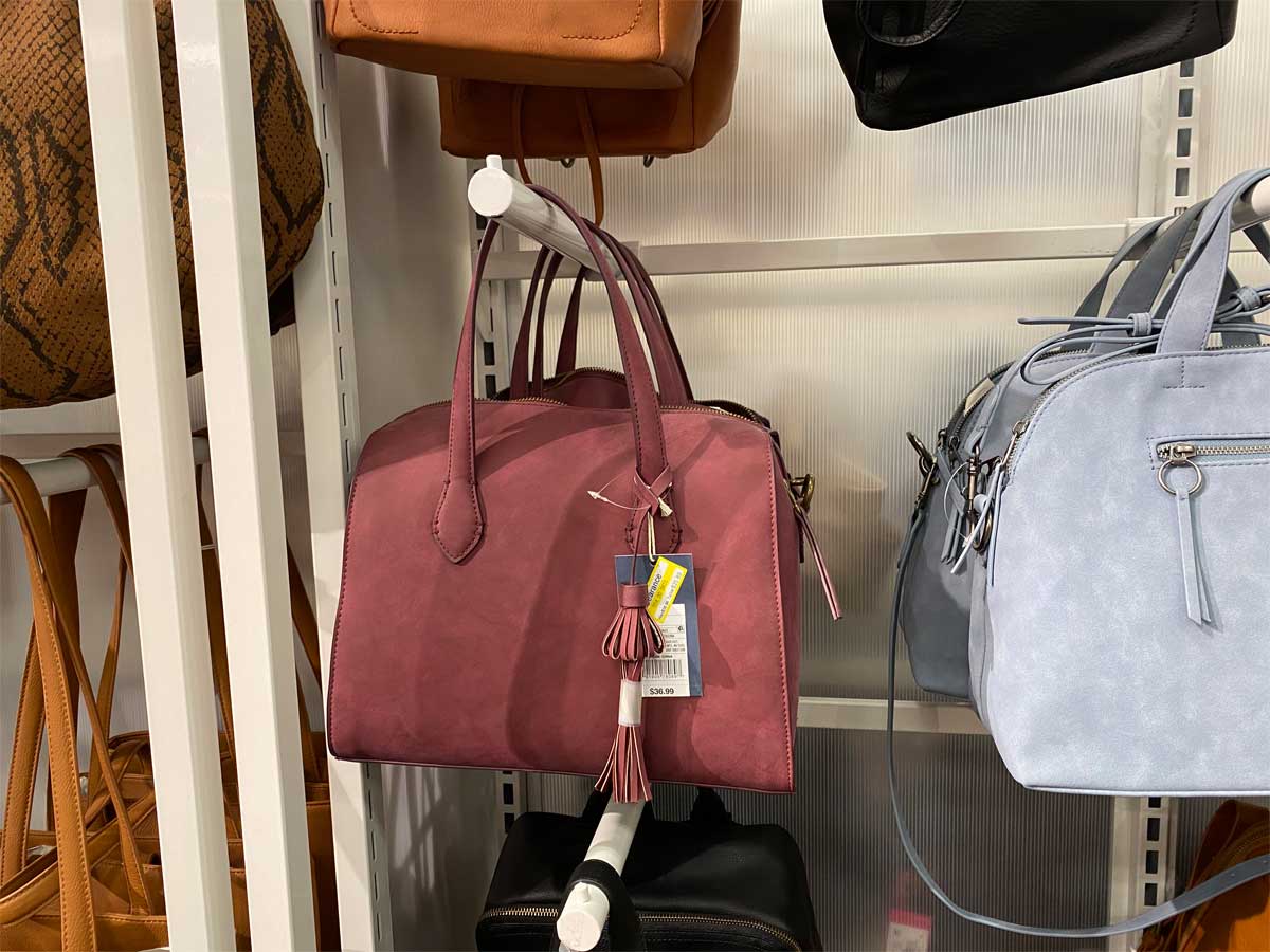 women's purse on display in store