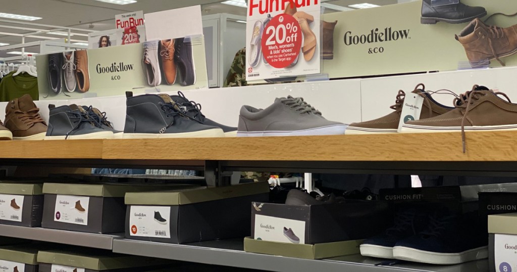 mens shoes at target in store
