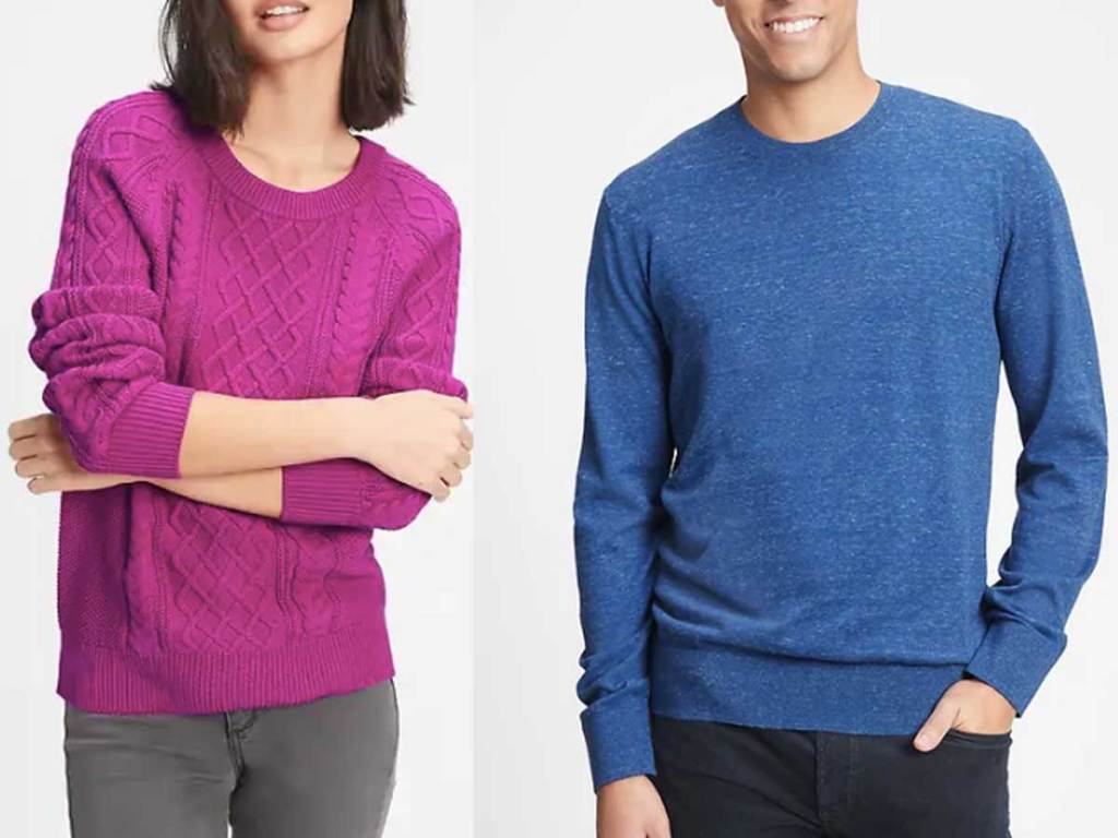 women and men sweaters