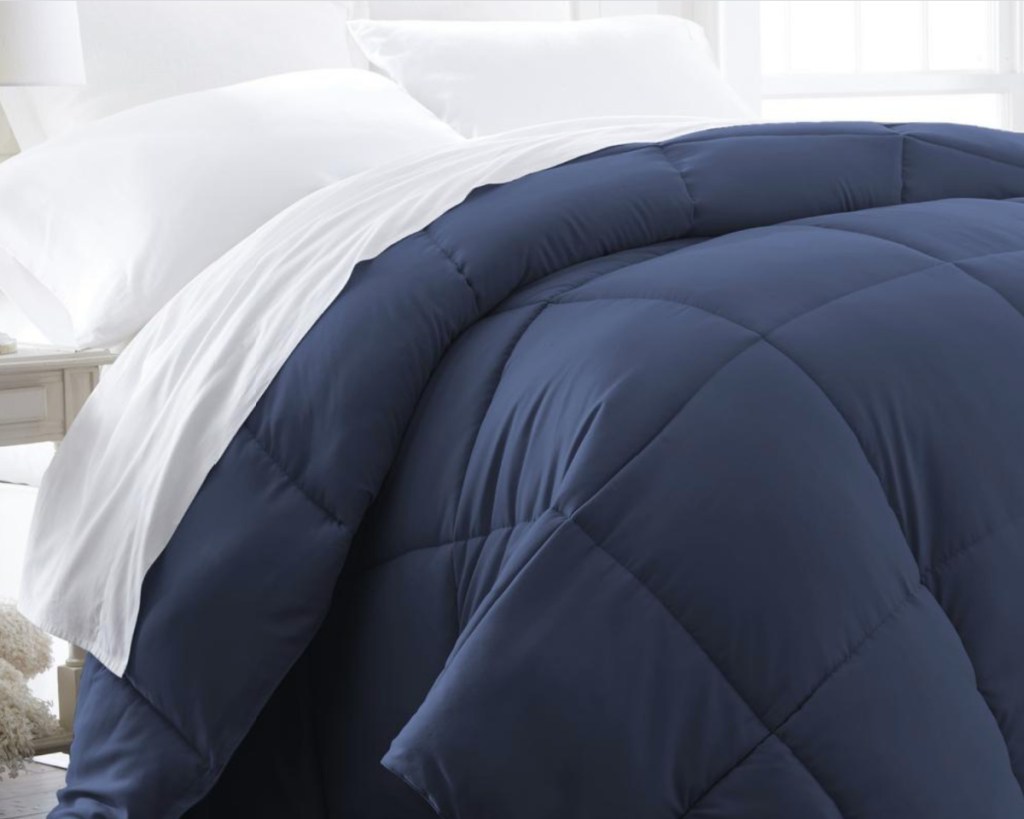 navy solid comforter