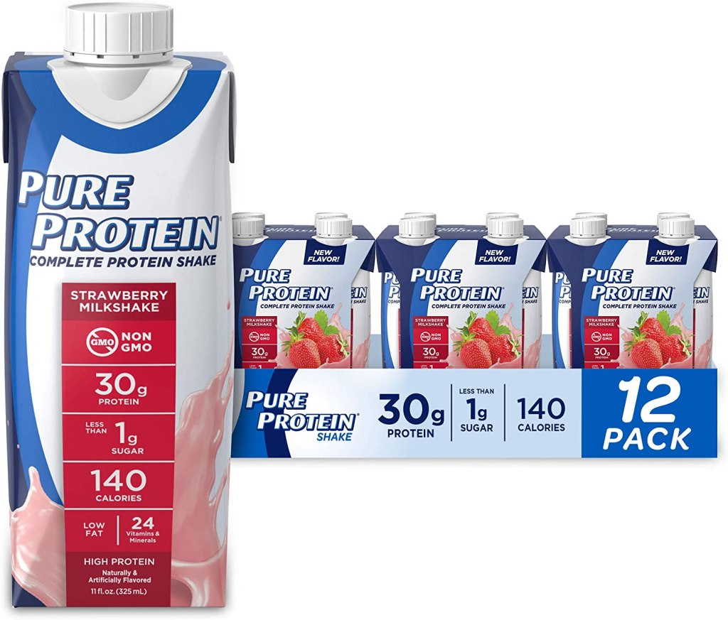 pure protein strawberry shakes 12-pack