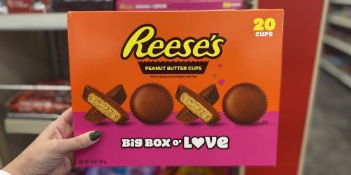 Reese’s Big Box o’ Love is Filled w/ Almost 1 Pound of Peanut Butter Cups
