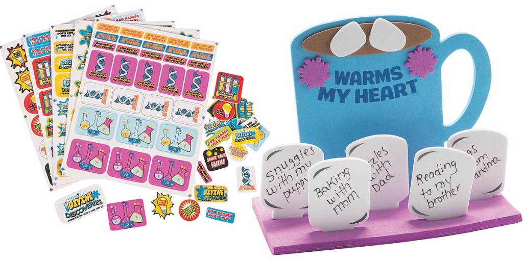stickers and craft item stock image