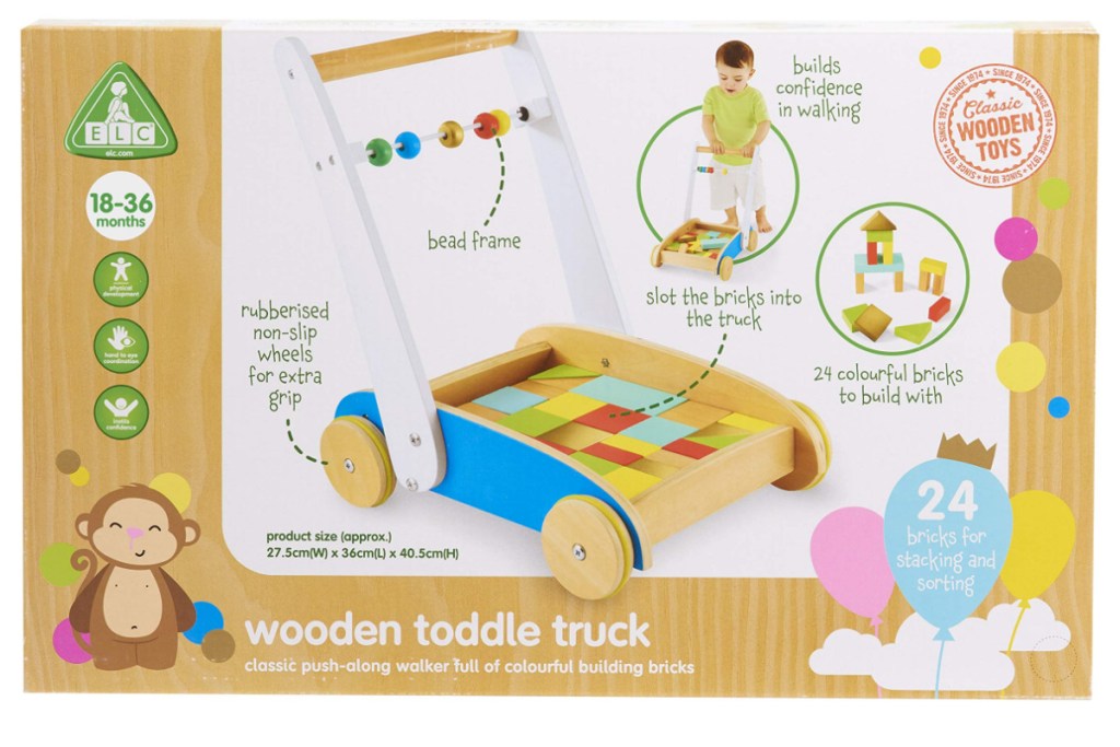 wooden toggle truck in box