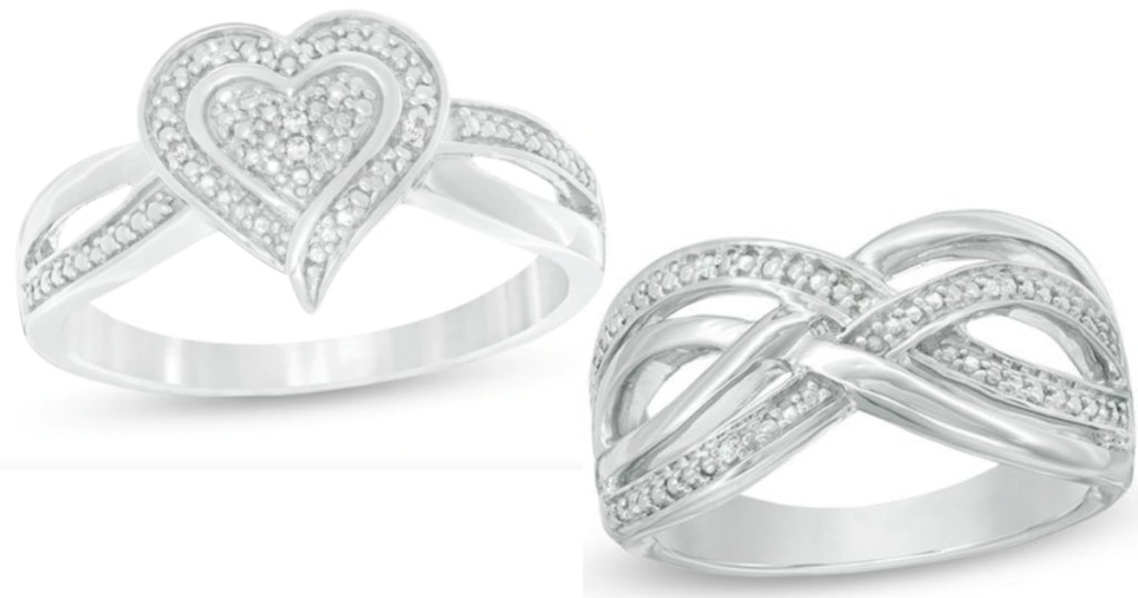 zales rings heart and infinity