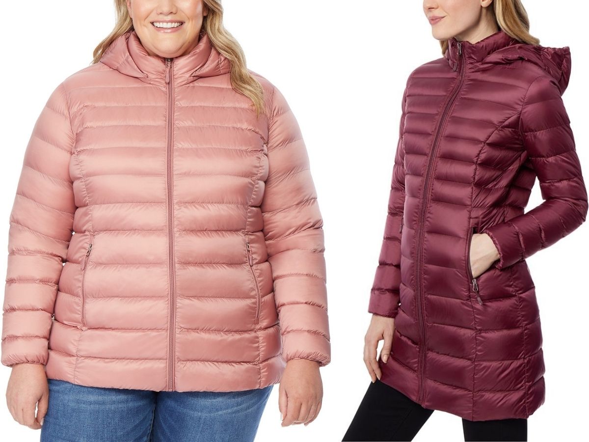 32 degrees women's plus outlet size packable down jacket