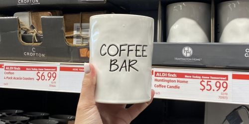 Coffee Bar & Laundry Room Decor from $6.99 at ALDI | Candles, Wall Art, & More