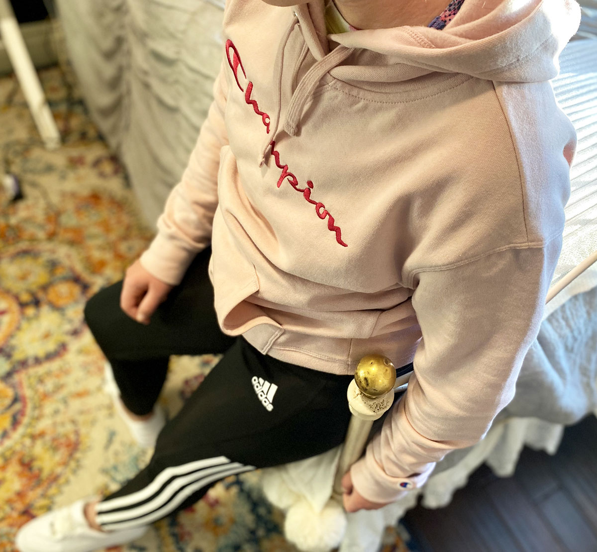 champion ladies fleece logo hoodie costco