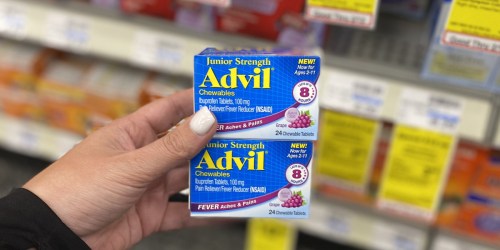 $5 Worth of Advil Printable Coupons = Junior Strength Chewables Only $2.49 After CVS Rewards