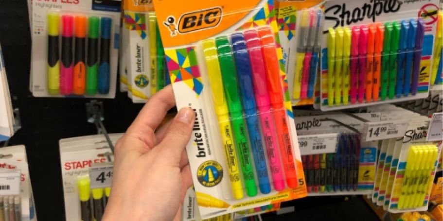 BIC Highlighters 5-Count Only $1.47 After Walmart Cash