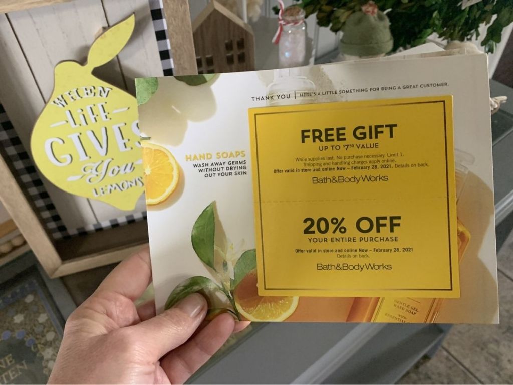 Bath & Body works February 2021 mailer w/ coupons
