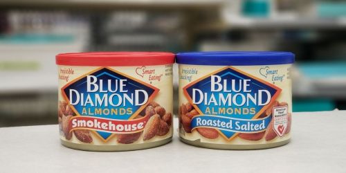 6 Blue Diamond Almond Cans Just $2.77 After Rebate at Walgreens | Only 46¢ Each