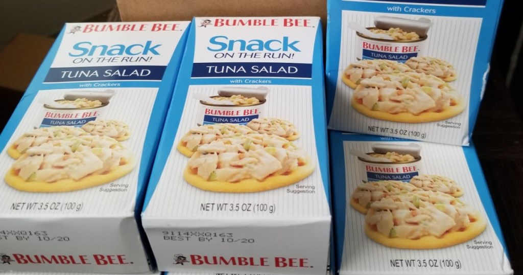 tuna and crackers kit boxes and shipping box