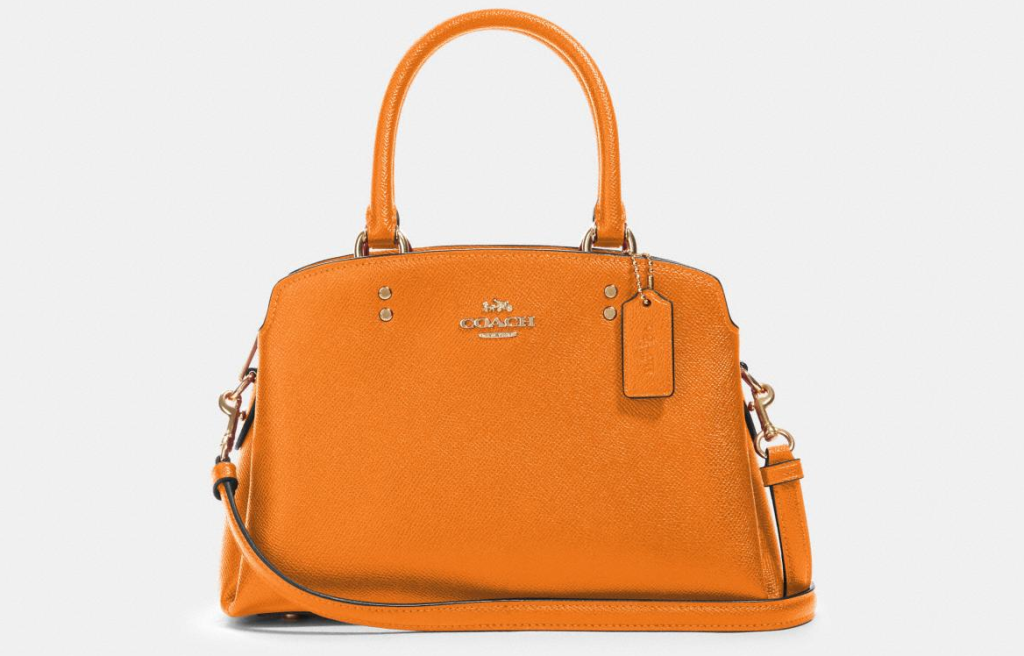 orange Coach bag