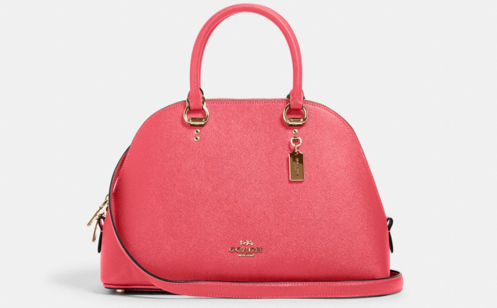 pink Coach satchel bag