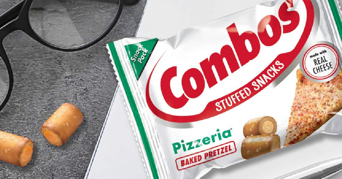Pizza flavored combos in a package