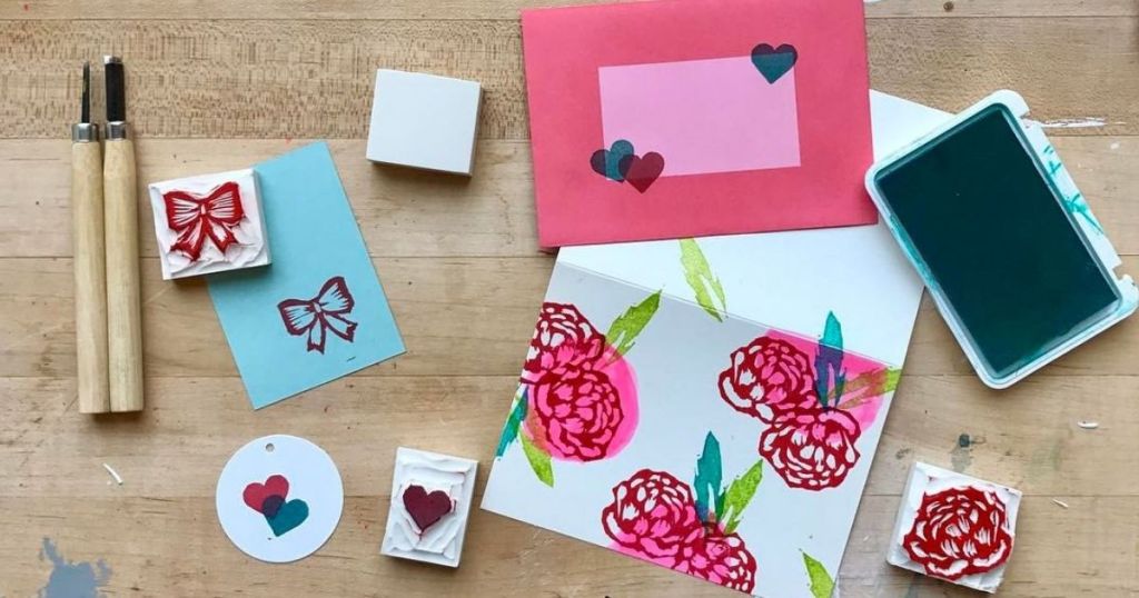 stamping supplies and cards