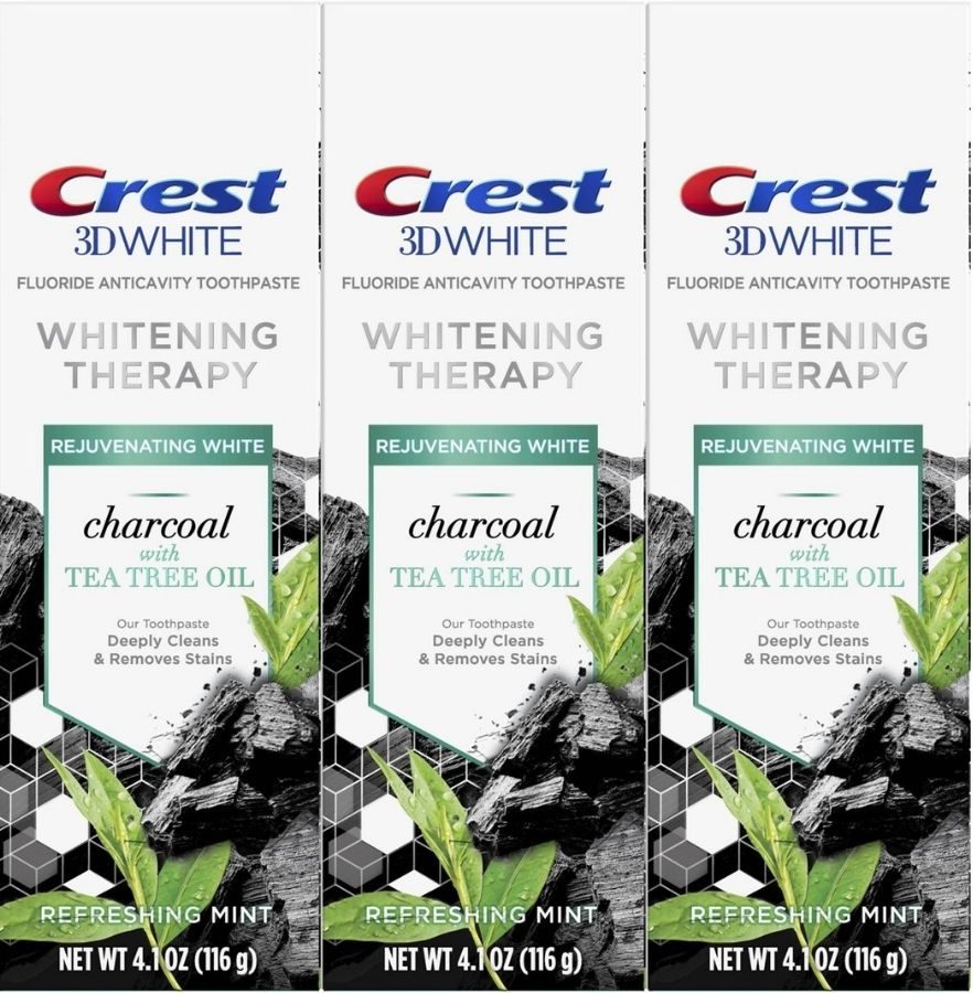 crest charcoal toothpaste with tea tree oil