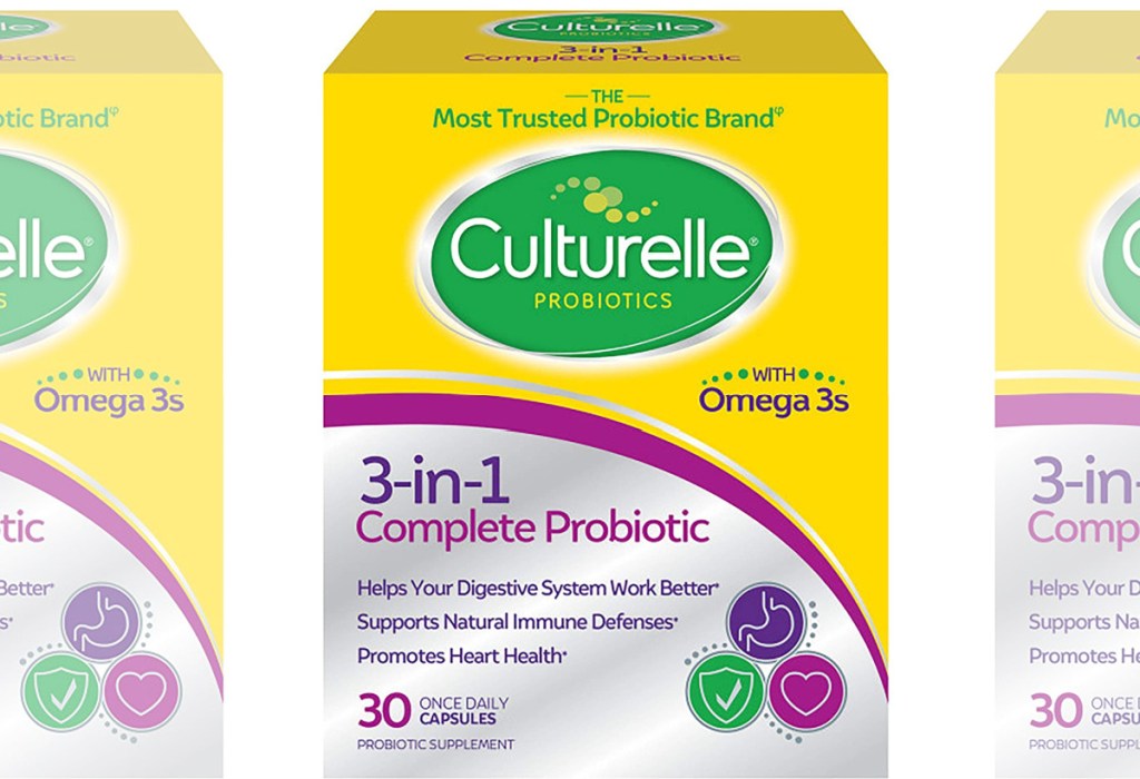 Packages of probiotics for adults