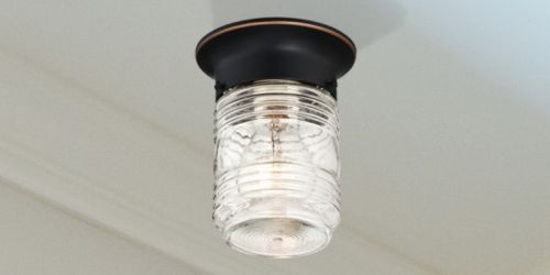 Jelly Jar Indoor/Outdoor Ceiling Light Only $6 on Walmart.com + More Rustic Lighting Deals