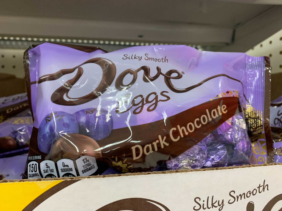 Dove brand dark chocolate Easter Eggs