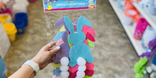 Happy Easter Felt Garland Decor Only $1 at Dollar Tree