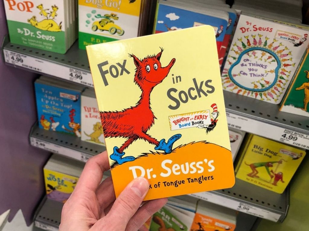 Fox in Socks Dr Seuss Board Drink