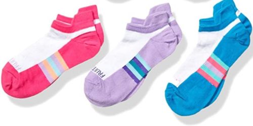 Fruit of the Loom Girls No Show Socks 6-Pack Only $4 on Amazon (Just 67¢ Per Pair)