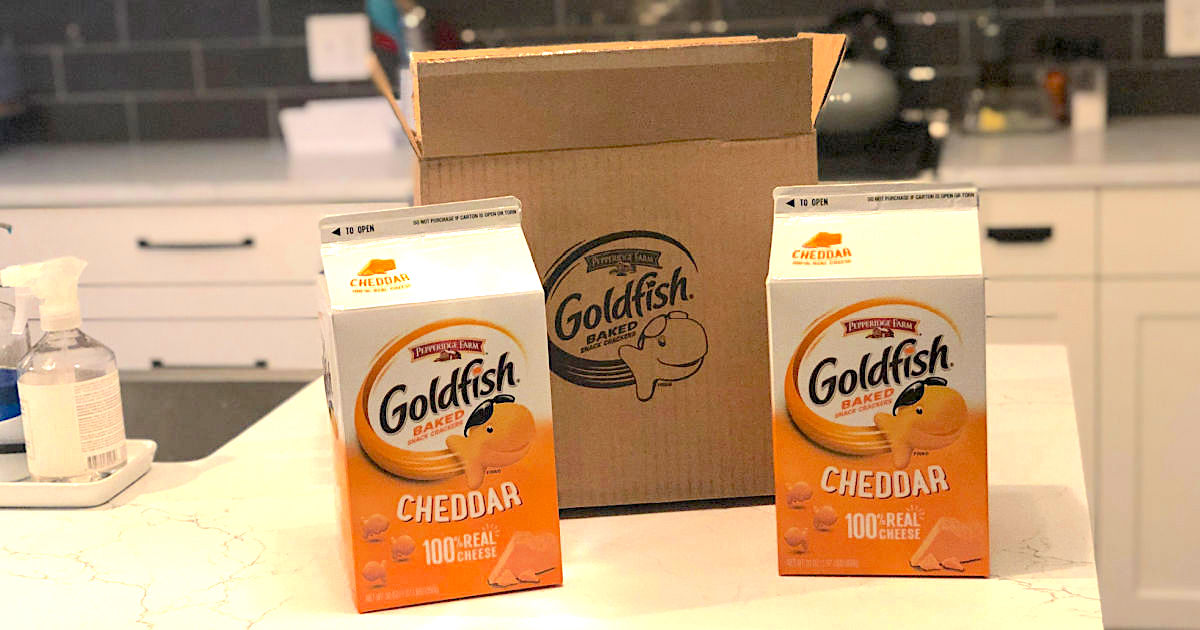 2 BIG Pepperidge Farm Goldfish Cartons Only 8.62 Shipped on Amazon