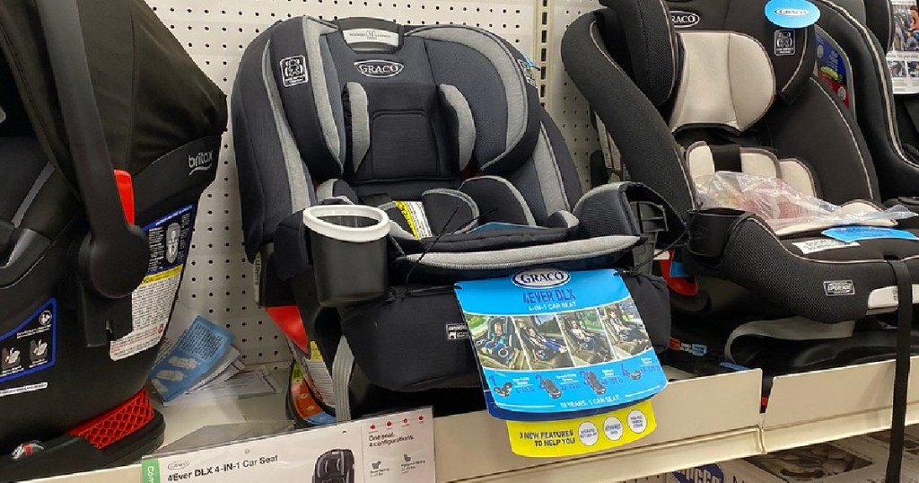 car seat on store shelf