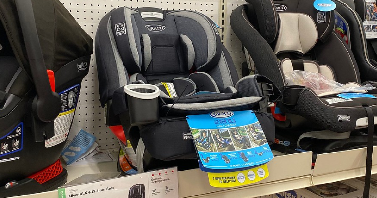 car seat on store shelf