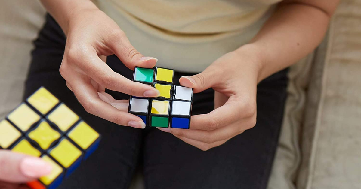 Hasbro Gaming Rubik's Solve The Cube 4-Pack Bundle