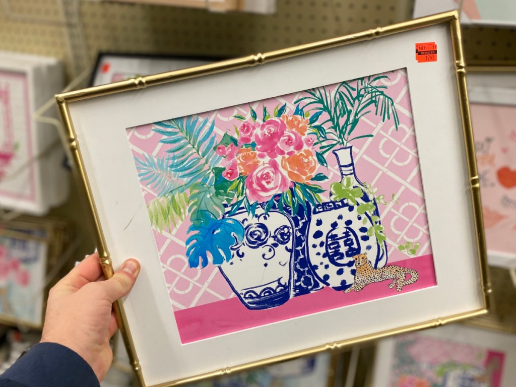 floral vase framed print