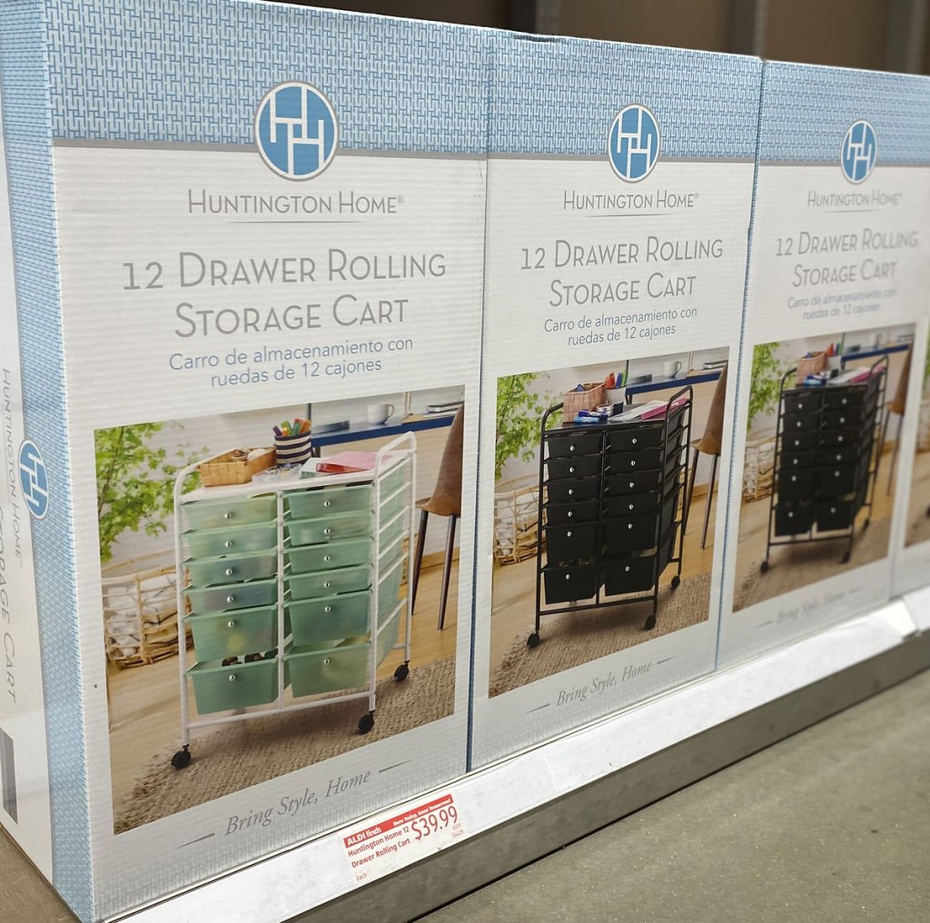 12Drawer Rolling Storage Cart Only 39.99 at ALDI
