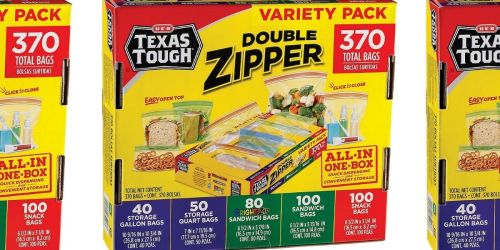 This Zipper Bags Variety Pack from H-E-B is Organization Goals