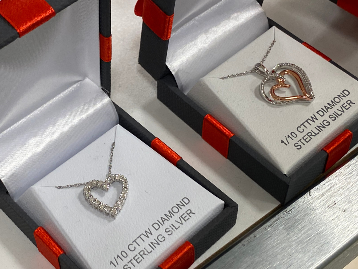 jcpenney diamond heart necklace