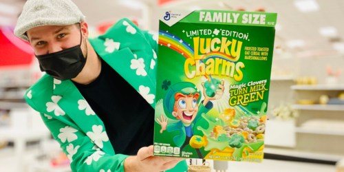 Lucky Charms is Celebrating St. Patrick’s Day w/ Marshmallow Clovers That Magically Turn Milk Green