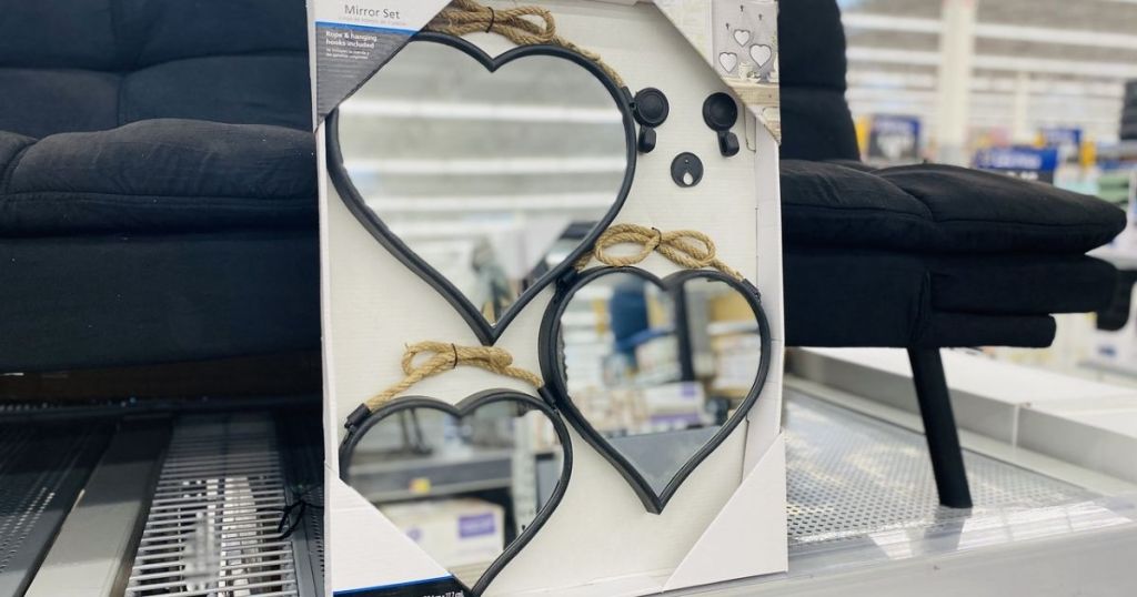 Mainstays Heart Mirror Set