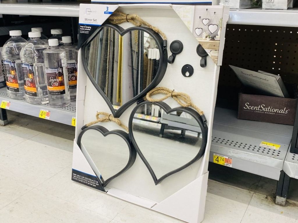 Mainstays Heart Mirror Set
