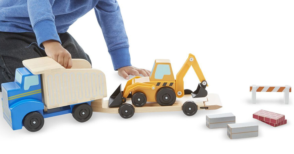 melissa and doug dump truck and loader