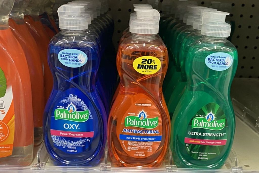 Palmolive Dish Soaps on shelf in store