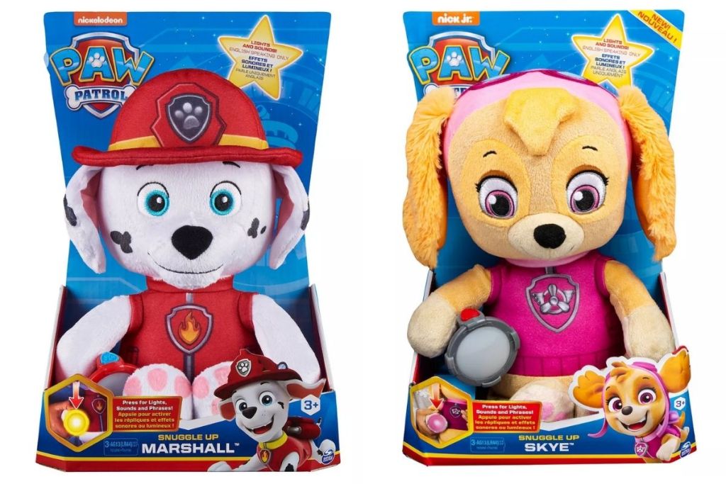 paw patrol snuggle up marshall