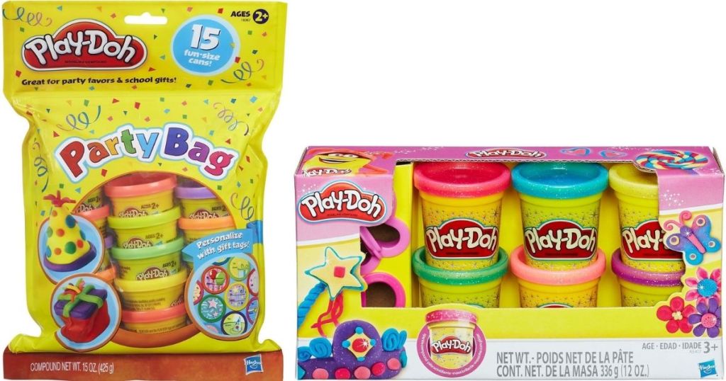 two sets of Play-Doh