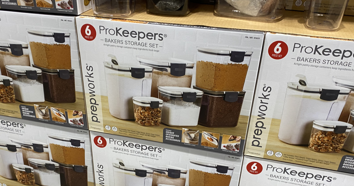 Prepworks ProKeeper Bakers Storage 6 Piece Set, Airtight Containers