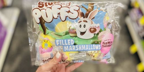 Stuffed Puffs Chocolate-Filled Pastel Marshmallows Are Individually Wrapped for Easter Baskets