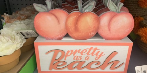 Peach Decor Now Available at Walmart | Wall Art, Fabric Baskets & More